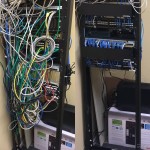 Running cat 5 cable before and after pictures 